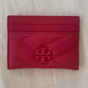 Tory Burch Kira Chevron Leather Matte Card Case